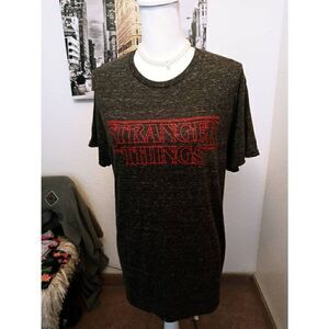 Netflix Stranger Things Red Logo T Shirt-See Condition below-Large